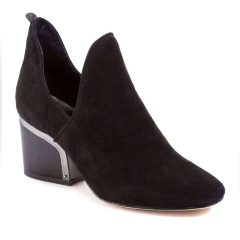 Latigo Anthropologie Black Pala Suede Leather Ankle Boot Size 7.5